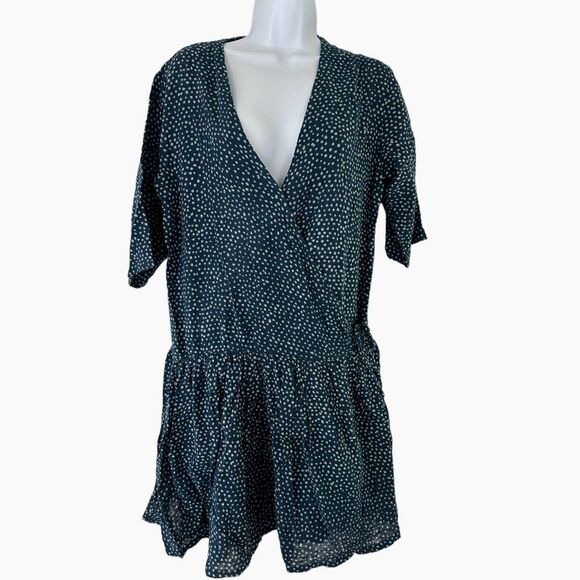 One Teaspoon Starry Night Wrap Lightweight Dress Womens NEW SZ‎ S Navy Blue - Picture 1 of 9